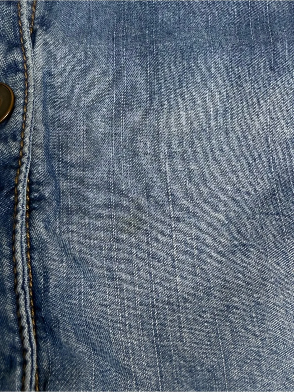 FREE PEOPLE 100% Lyocell Lightweight Boho Light Wash Relaxed Fit Jacket  Sz L - Picture 12 of 14